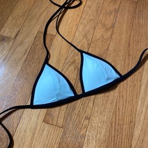 Black and Teal PINK Bikini Top